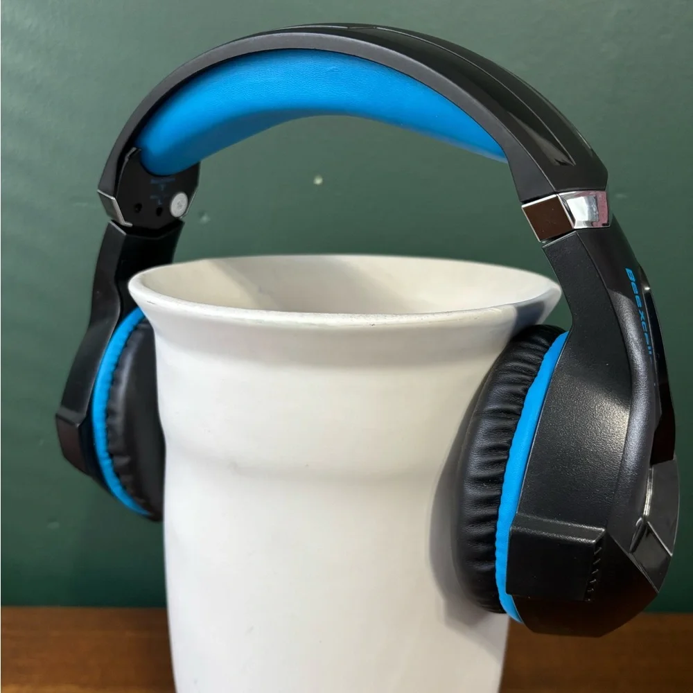 Blue and Black Gaming Headset